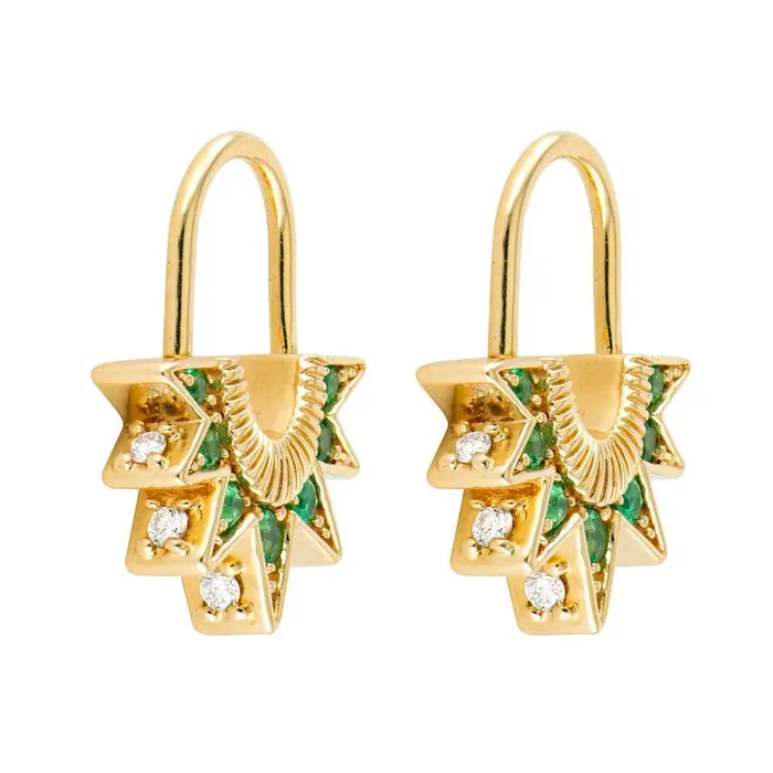 Three Stories Jewelry Earrings Unlock Love Explosion Hoop Earrings