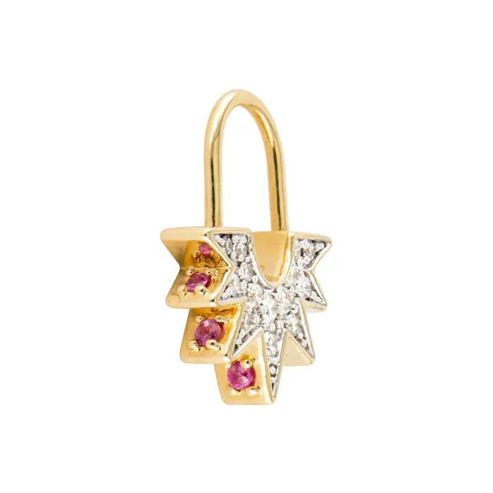 Three Stories Jewelry Earrings Unlock Love Explosion Hoop Earrings