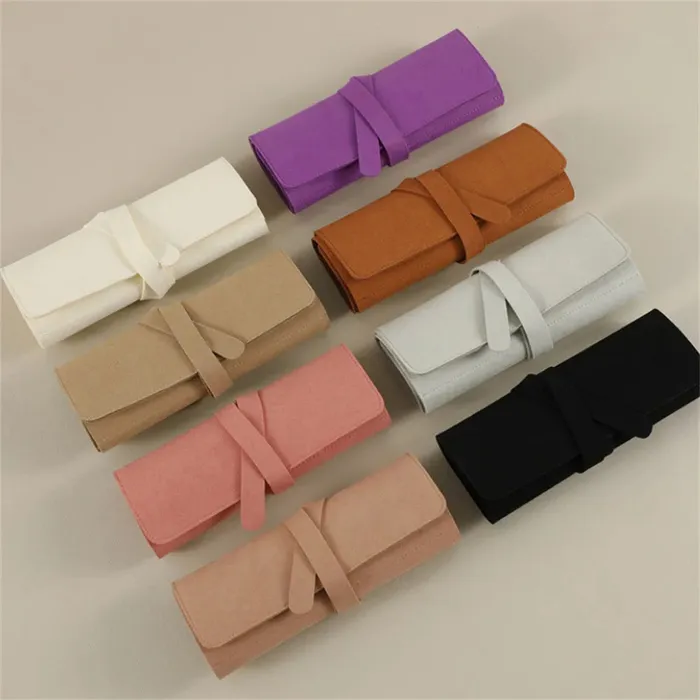 Trendy Global Store Earrings Travel Jewelry Organizer Roll
