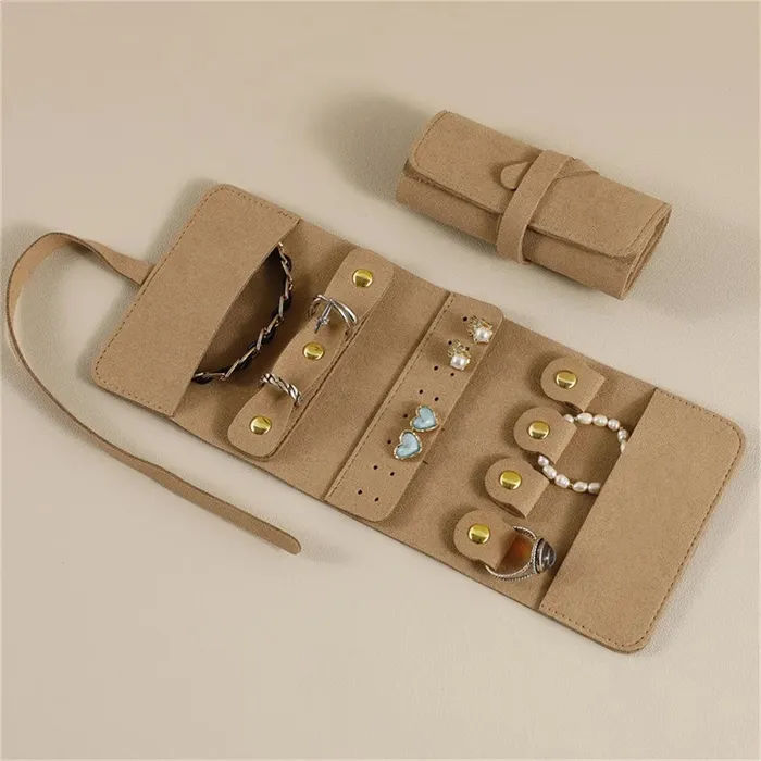 Trendy Global Store Earrings Travel Jewelry Organizer Roll