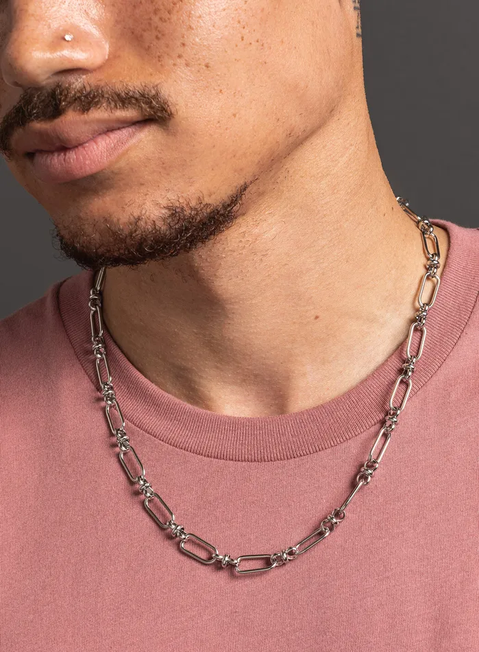 Waterproof Large 8mm Oval Cable Stainless Steel Chain WE ARE ALL SMITH Necklaces Waterproof Large 8mm Oval Cable Stainless Steel Chain WE ARE ALL SMITH Necklaces