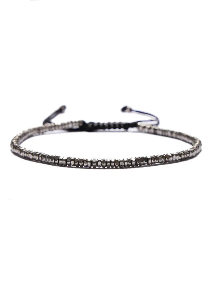 WE ARE ALL SMITH Mens Jewelry Clothing Bracelets Mini Beads White Brass Bead Bracelet