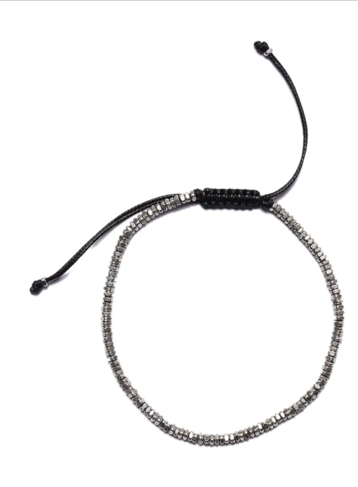 WE ARE ALL SMITH Mens Jewelry Clothing Bracelets Mini Beads White Brass Bead Bracelet