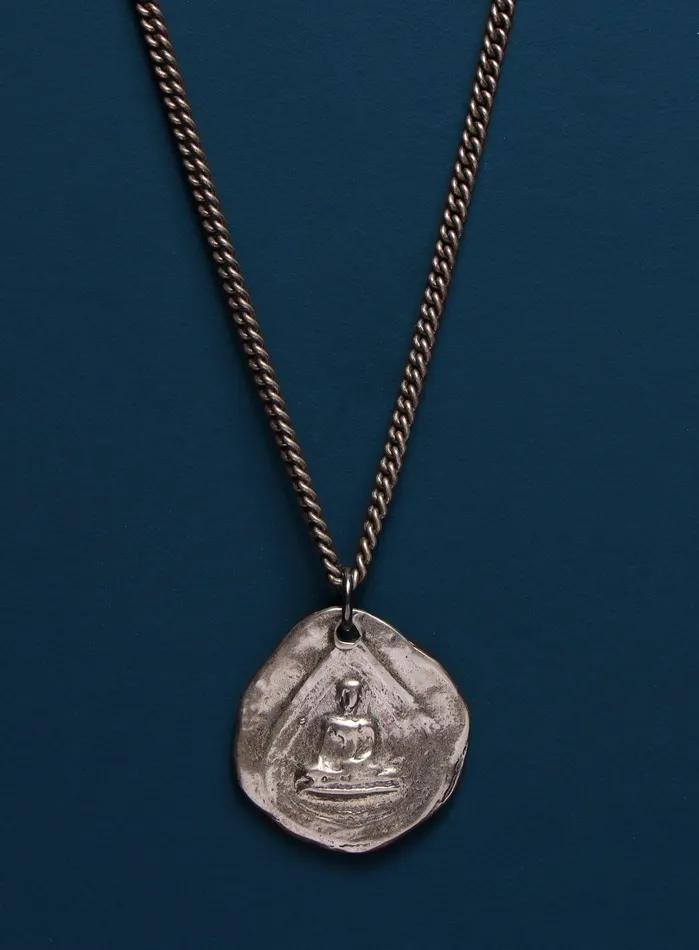 WE ARE ALL SMITH Mens Jewelry Clothing Necklaces Buddha Pendant front and heart on the back necklace WE ARE ALL SMITH Mens Jewelry Clothing Necklaces Buddha Pendant front and heart on the back necklace