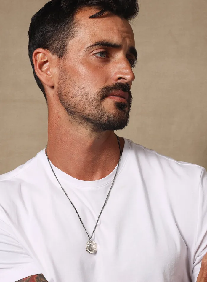 WE ARE ALL SMITH Mens Jewelry Clothing Necklaces Buddha Pendant front and heart on the back necklace