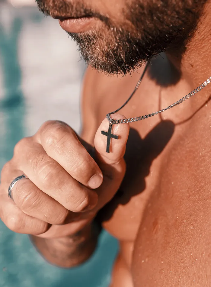 WE ARE ALL SMITH Mens Jewelry Clothing Necklaces Waterproof Stainless Steel Cross For Men WE ARE ALL SMITH Mens Jewelry Clothing Necklaces Waterproof Stainless Steel Cross For Men