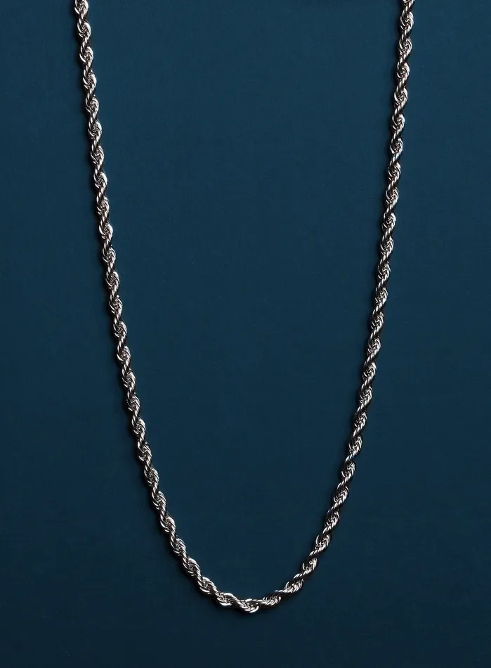 WE ARE ALL SMITH Mens Jewelry Clothing Rings Waterproof Mens Rope Chain 3mm