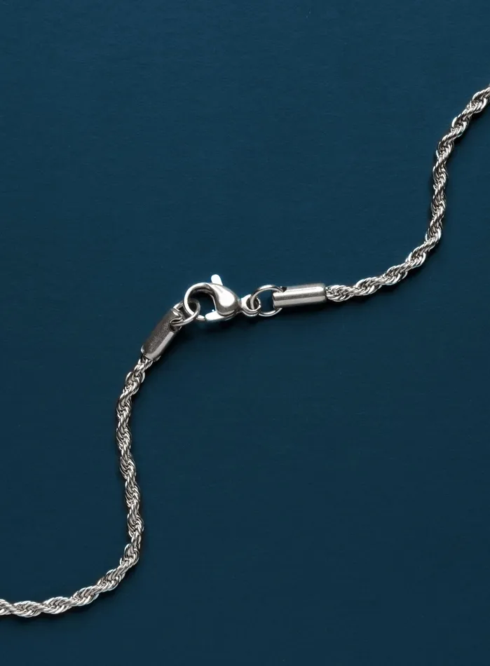 WE ARE ALL SMITH Mens Jewelry Clothing Rings Waterproof Mens Rope Chain 3mm