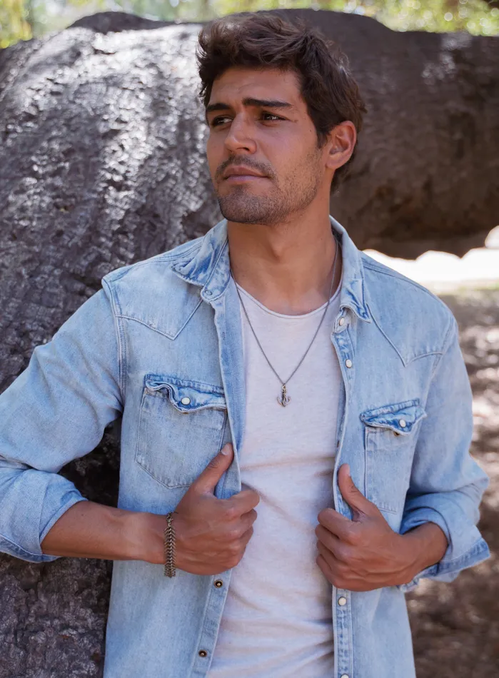 We Are All Smith Necklaces Bronze Anchor Necklace for Men
