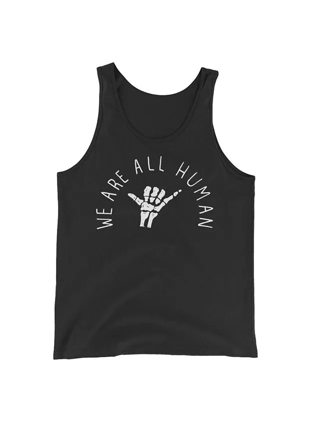 WE ARE ALL SMITH Rings We Are All Human Black Tank Top