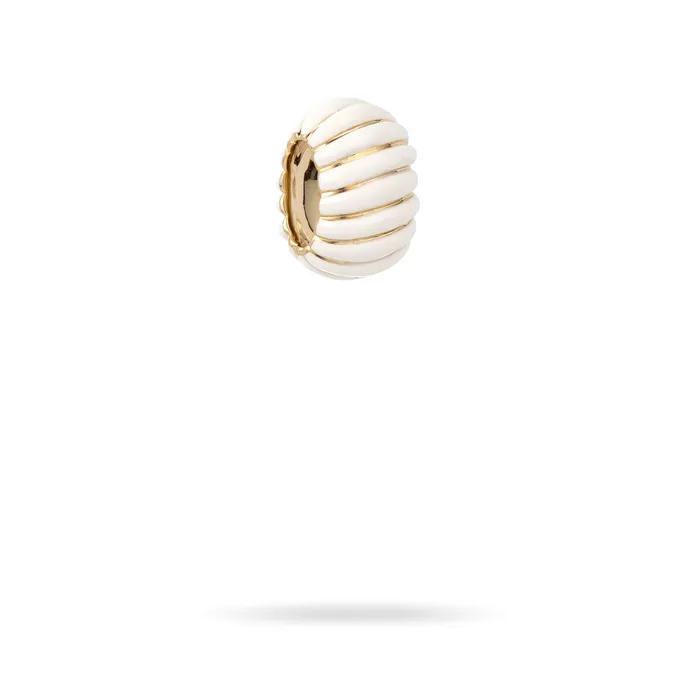 White Ceramic Wave Big Bead Adina Reyter Rings White Ceramic Wave Big Bead Adina Reyter Rings