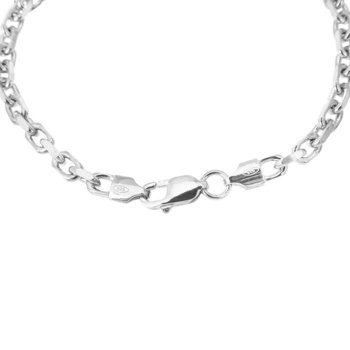 Yellow Chimes 925 Sterling Silver Hallmark and Certified Purity Silver Chain Bracelet for Men and Boys Yellow Chimes Necklaces