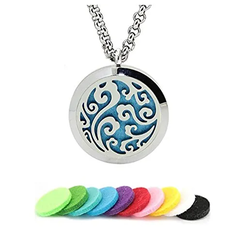 Yellow Chimes Aromatherapy Essential Oil Diffuser Necklace Filigree Pattern Stainless Steel Locket Pendant Yellow Chimes Earrings Yellow Chimes Aromatherapy Essential Oil Diffuser Necklace Filigree Pattern Stainless Steel Locket Pendant Yellow Chimes Earrings