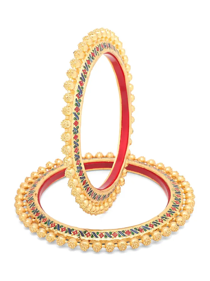 Yellow Chimes Bangles for Women Gold Toned Beads Designed Meenakari Touch Traditional Bangles for Women and Girls Yellow Chimes Earrings Yellow Chimes Bangles for Women Gold Toned Beads Designed Meenakari Touch Traditional Bangles for Women and Girls Yellow Chimes Earrings