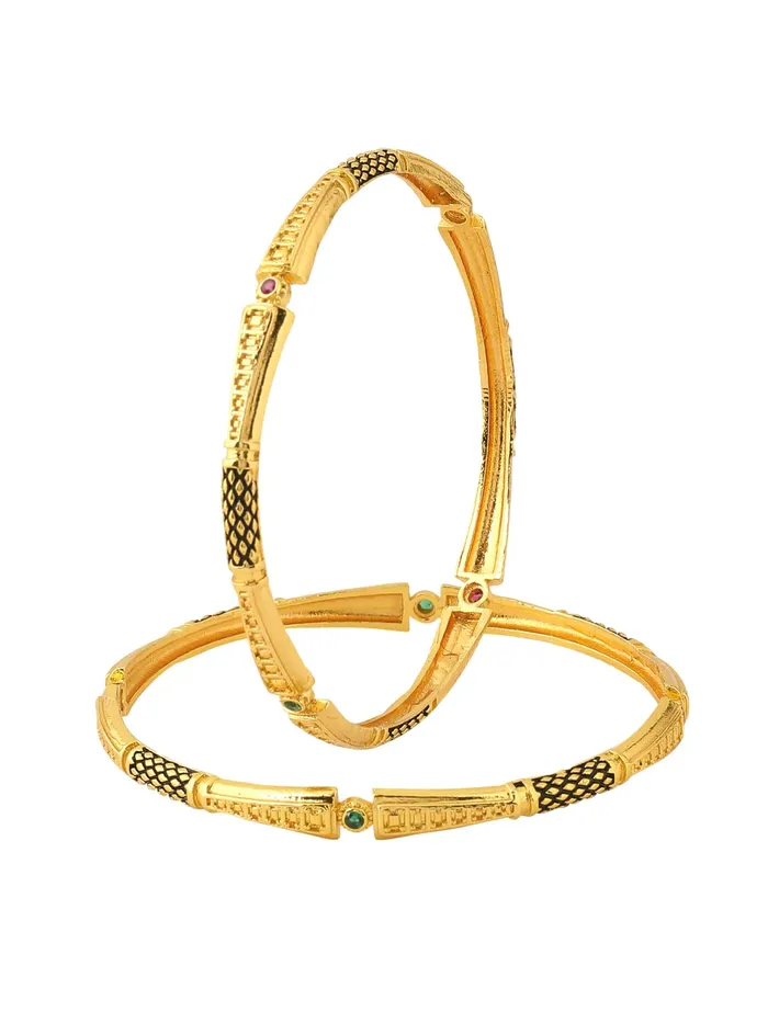 Yellow Chimes Bangles for Women Gold Toned Meenakari Touch Traditional Bangles for Women and Girls Yellow Chimes Necklaces Yellow Chimes Bangles for Women Gold Toned Meenakari Touch Traditional Bangles for Women and Girls Yellow Chimes Necklaces