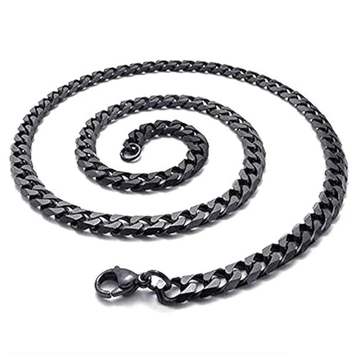 Yellow Chimes Chain for Men and Boys Black Chain Men Flat Curb Neck Chain for Men Stainless Steel Chains for Men Birthday Gift for Men and Boys Anniversary Gift for Husband Yellow Chimes Necklaces Yellow Chimes Chain for Men and Boys Black Chain Men Flat Curb Neck Chain for Men Stainless Steel Chains for Men Birthday Gift for Men and Boys Anniversary Gift for Husband Yellow Chimes Necklaces