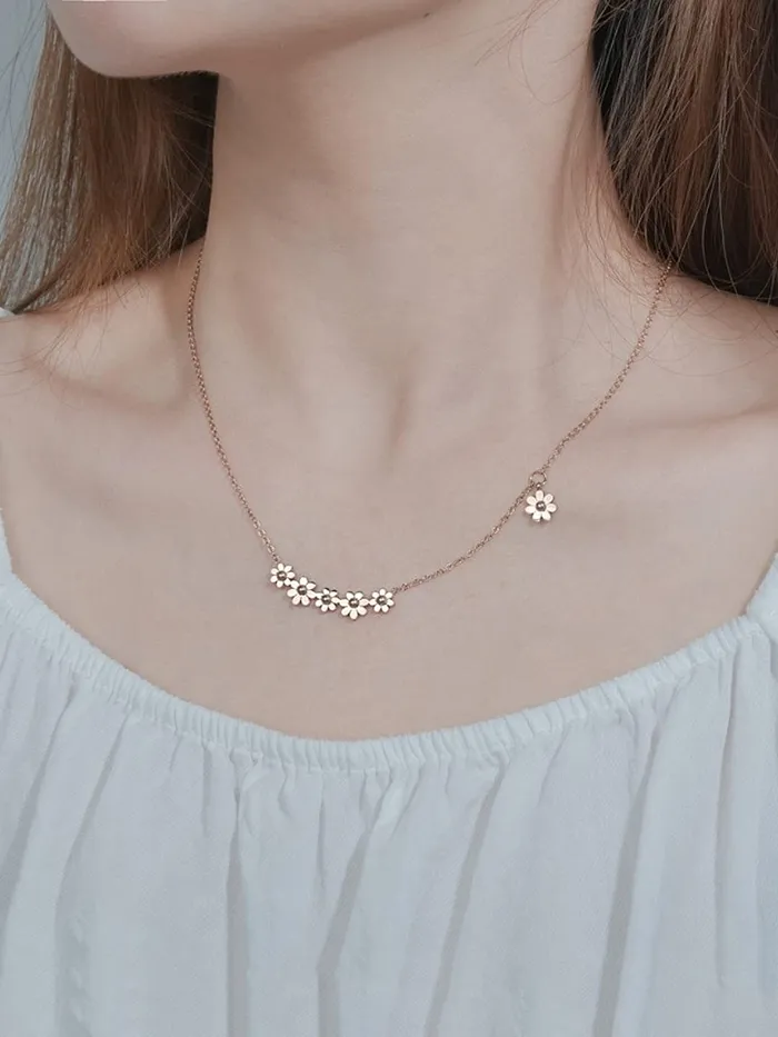 Yellow Chimes Chain Necklace With Threader Earrings Set Style14 Yellow Chimes Bracelets
