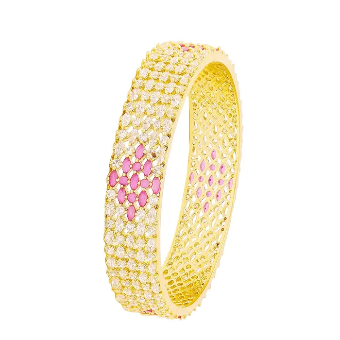 Yellow Chimes Classic Design Pink ADAmerican Diamond Studded 18k Gold Plated Handcrafted 1 PCs Broad Bangle for Women Girls 26 Yellow Chimes Rings Yellow Chimes Classic Design Pink ADAmerican Diamond Studded 18k Gold Plated Handcrafted 1 PCs Broad Bangle for Women Girls 26 Yellow Chimes Rings