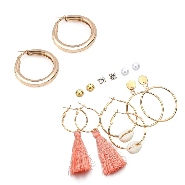 Yellow Chimes Combo of Latest Fashion Stylish Stud Hoops Earrings for Women and Girls Gold Medium YCFJERHPSTUDCGL Yellow Chimes Necklaces Yellow Chimes Combo of Latest Fashion Stylish Stud Hoops Earrings for Women and Girls Gold Medium YCFJERHPSTUDCGL Yellow Chimes Necklaces