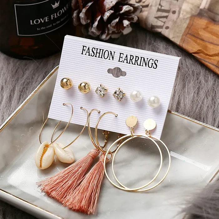 Yellow Chimes Combo of Latest Fashion Stylish Stud Hoops Earrings for Women and Girls Gold Medium YCFJERHPSTUDCGL Yellow Chimes Necklaces