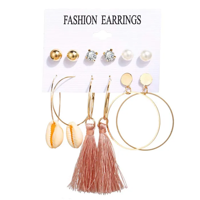 Yellow Chimes Combo of Latest Fashion Stylish Stud Hoops Earrings for Women and Girls Gold Medium YCFJERHPSTUDCGL Yellow Chimes Necklaces