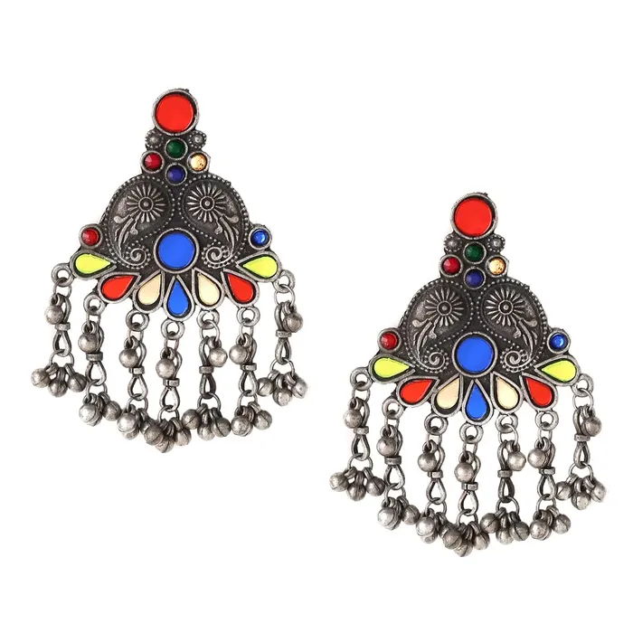 Yellow Chimes Earrings for Women and Girls Traditional Silver Oxidised Danglers German Silver Peacock Designed Dangler EarringsBirthday Gift For girls and women Anniversary Gift for Wife Yellow Chimes Earrings Yellow Chimes Earrings for Women and Girls Traditional Silver Oxidised Danglers German Silver Peacock Designed Dangler EarringsBirthday Gift For girls and women Anniversary Gift for Wife Yellow Chimes Earrings