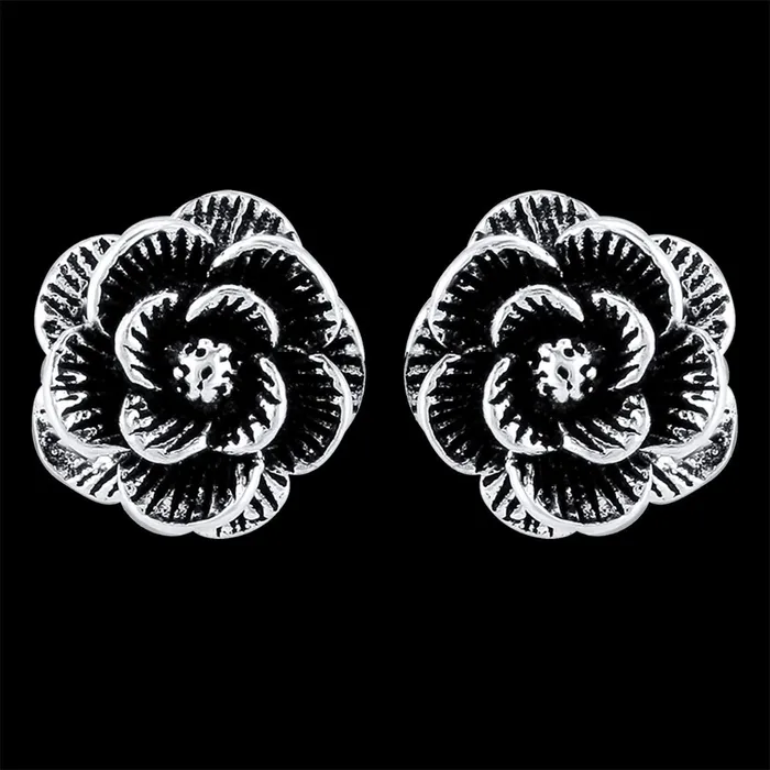 Yellow Chimes Earrings Yellow Chimes 925 Sterling Silver Hallmark and Certified Purity Rose Studs Earrings for Women and Girls