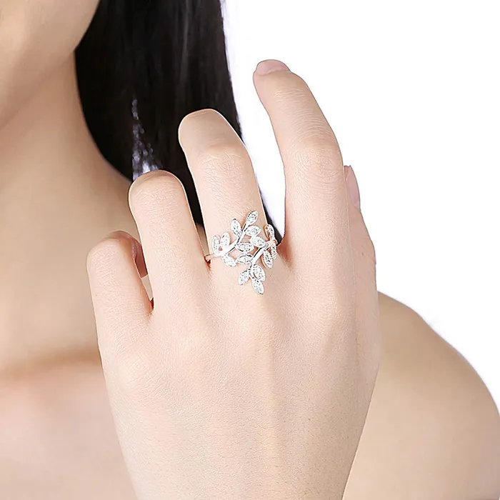 Yellow Chimes Earrings Yellow Chimes BeautyinLeaves Silver Ring for Women Girls