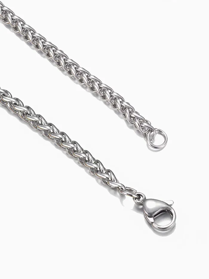 Yellow Chimes Earrings Yellow Chimes Chain for Men and Boys Silver Chain Men Crub Neck Chain for Men Stainless Steel Chains for Men Birthday Gift for Men Boys Anniversary Gift for Husband