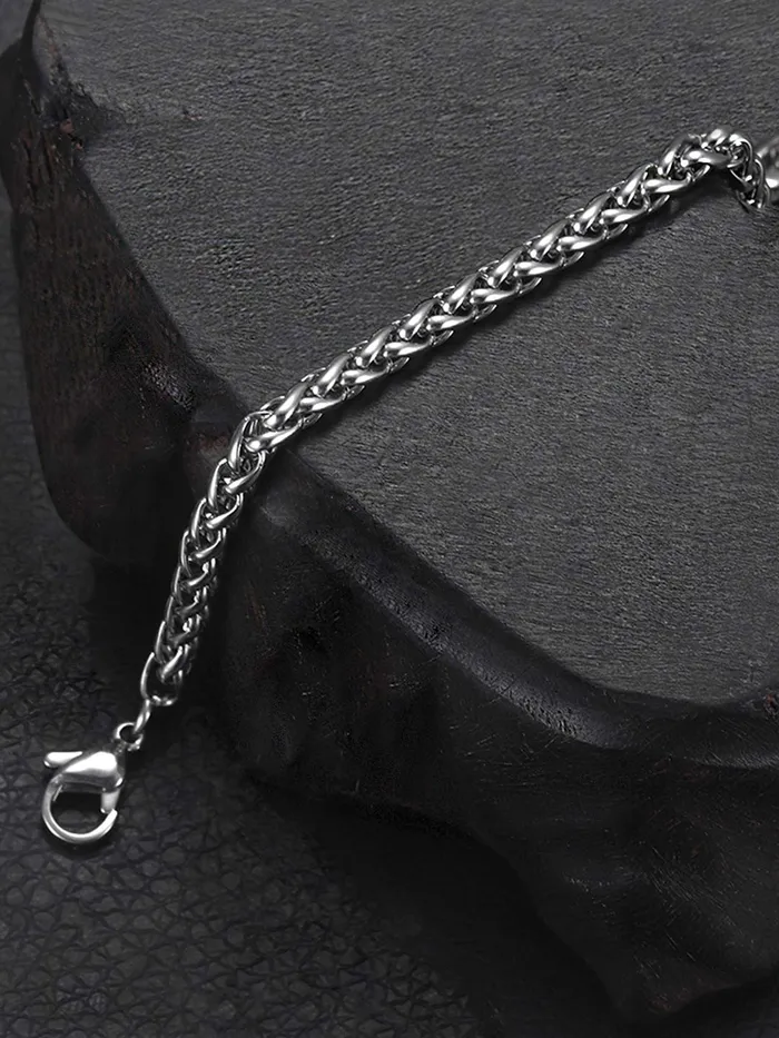 Yellow Chimes Earrings Yellow Chimes Chain for Men and Boys Silver Chain Men Crub Neck Chain for Men Stainless Steel Chains for Men Birthday Gift for Men Boys Anniversary Gift for Husband