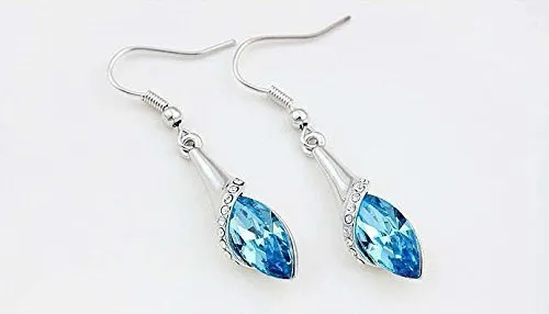 Yellow Chimes Earrings Yellow Chimes Crystals from Swarovski Dew Drops Designer Earrings for Women Girls