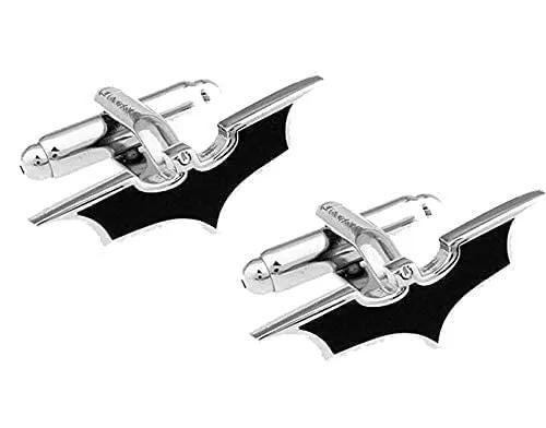Yellow Chimes Earrings Yellow Chimes Cufflinks for Men and Boys Black Cuff links Formal Stainless Steel Superhero Batman Cufflink Birthday Gift for Men and Boys Anniversary Gift for Husband