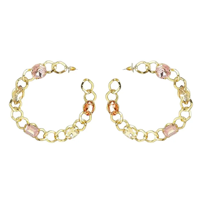 Yellow Chimes Earrings Yellow Chimes Earrings for Women and Girls Fashion Golden Hoops Gold Plated Multicolor Crystal Studded Big Circle Hoop Earrings Birthday Gift for girls and women Anniversary Gift for Wife Yellow Chimes Earrings Yellow Chimes Earrings for Women and Girls Fashion Golden Hoops Gold Plated Multicolor Crystal Studded Big Circle Hoop Earrings Birthday Gift for girls and women Anniversary Gift for Wife