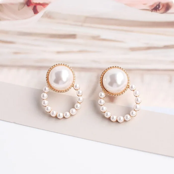 Yellow Chimes Earrings Yellow Chimes Earrings for Women and Girls Studs for Girls Gold Toned Pearl Studded Stud Earrings Birthday Gift for girls and women Anniversary Gift for Wife