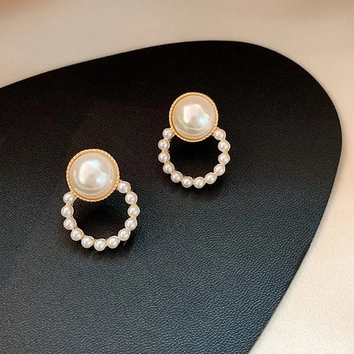 Yellow Chimes Earrings Yellow Chimes Earrings for Women and Girls Studs for Girls Gold Toned Pearl Studded Stud Earrings Birthday Gift for girls and women Anniversary Gift for Wife