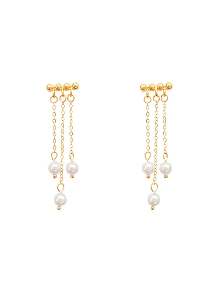 Yellow Chimes Earrings Yellow Chimes Earrings For Women Gold Tone Stud Pearl Hanging Back Drop Earrings For Women and Girls Yellow Chimes Earrings Yellow Chimes Earrings For Women Gold Tone Stud Pearl Hanging Back Drop Earrings For Women and Girls
