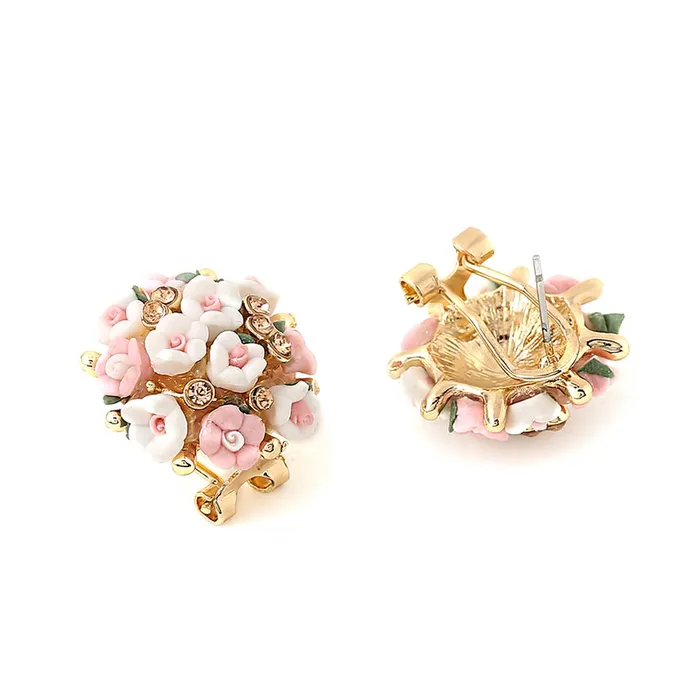 Yellow Chimes Earrings Yellow Chimes Earrings for Women Stud Earrings for Women 2 Pair Combo of Floral and Pearl Stud Earrings Birthday Gift for Girls and Women Anniversary Gift for Wife