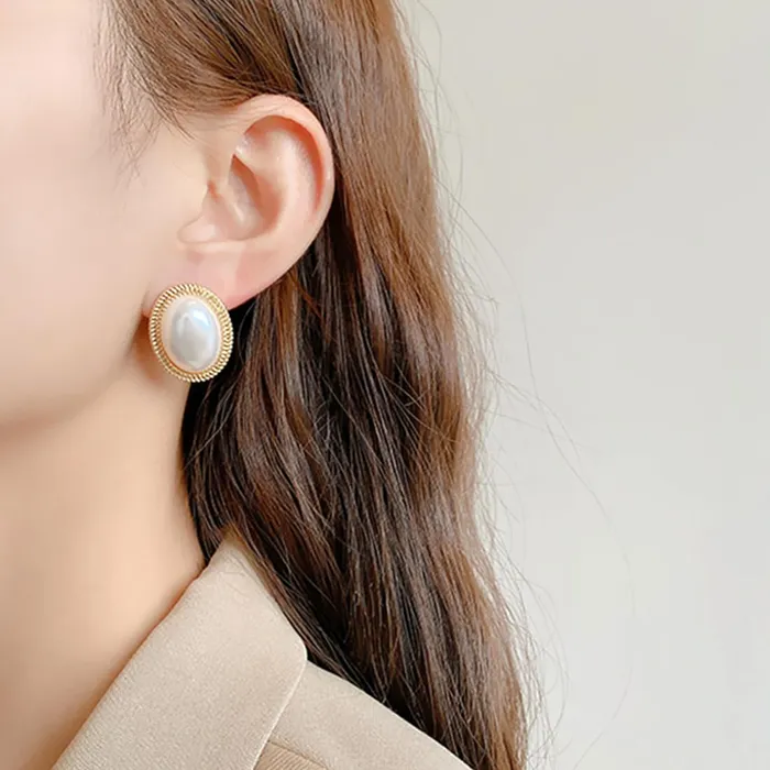 Yellow Chimes Earrings Yellow Chimes Earrings for Women Stud Earrings for Women 2 Pair Combo of Floral and Pearl Stud Earrings Birthday Gift for Girls and Women Anniversary Gift for Wife