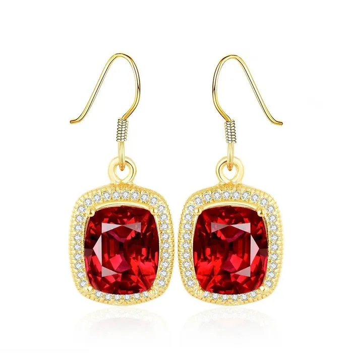 Yellow Chimes Earrings YELLOW CHIMES High Grade Austrian Red Crystal Gold Plated Designer Earrings for Girls and Women Yellow Chimes Earrings YELLOW CHIMES High Grade Austrian Red Crystal Gold Plated Designer Earrings for Girls and Women