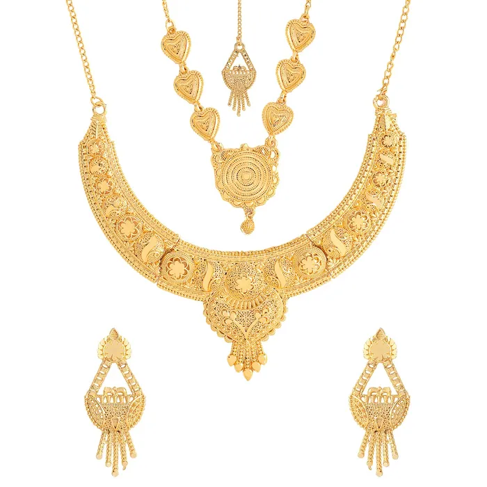 Yellow Chimes Earrings Yellow Chimes Jewellery Set for Women and Girls One Gram Gold Jewellery Set for Women Gold Plated Bridal Choker Necklace Set Birthday Gift for Girls Women Anniversary Gift for Wife Yellow Chimes Earrings Yellow Chimes Jewellery Set for Women and Girls One Gram Gold Jewellery Set for Women Gold Plated Bridal Choker Necklace Set Birthday Gift for Girls Women Anniversary Gift for Wife