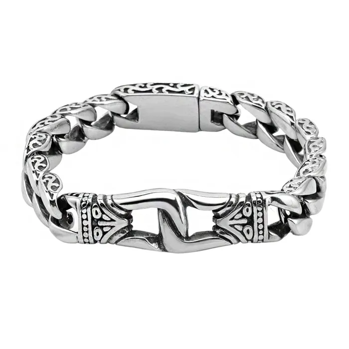 Yellow Chimes Earrings Yellow Chimes Stainless Steel Curb Chain Design Silver Bracelet for Men and Boys Medium Model YCFJBR307STDESSL Yellow Chimes Earrings Yellow Chimes Stainless Steel Curb Chain Design Silver Bracelet for Men and Boys Medium Model YCFJBR307STDESSL