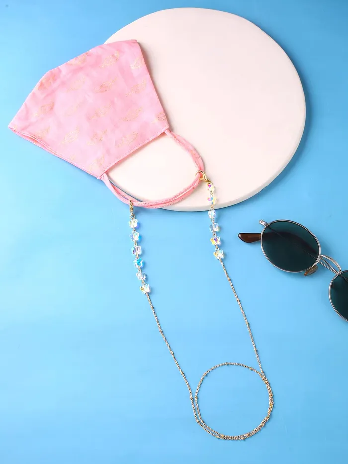 Yellow Chimes Earrings Yellow Chimes Sunglasses Chain for Women Eyeglasses Chain Multicolor Beadded Face Mask Chains Sunglasses AccessoriesSunglasses Lanyard for Girls and Women Style15