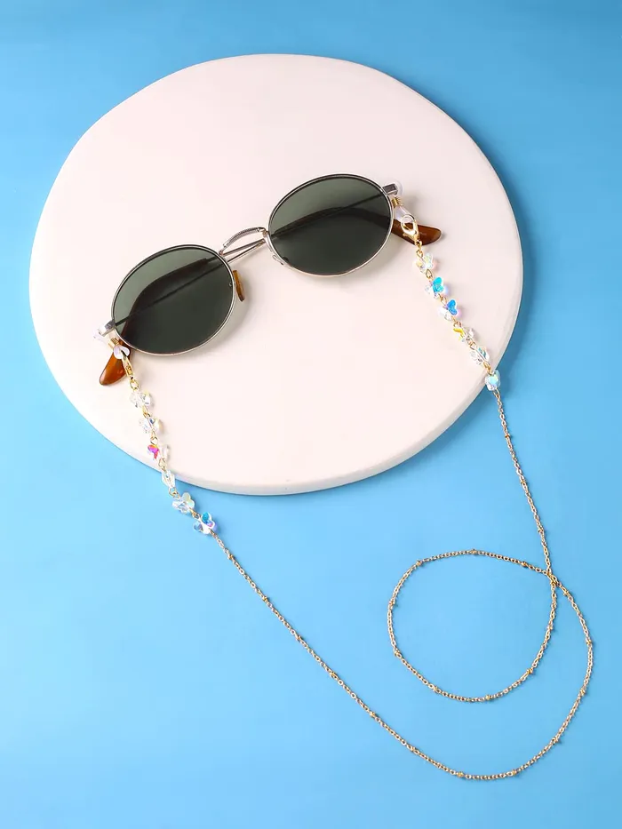 Yellow Chimes Earrings Yellow Chimes Sunglasses Chain for Women Eyeglasses Chain Multicolor Beadded Face Mask Chains Sunglasses AccessoriesSunglasses Lanyard for Girls and Women Style15