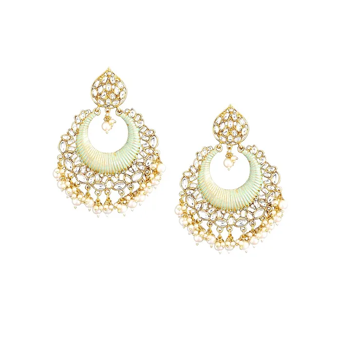 Yellow Chimes Ethnic Gold Plated Traditional Kundan Studded Pearl moti Green Chandbali Earrings for Women and Girls Gold Green Medium YCTJER87KUDCHDGR Yellow Chimes Rings Yellow Chimes Ethnic Gold Plated Traditional Kundan Studded Pearl moti Green Chandbali Earrings for Women and Girls Gold Green Medium YCTJER87KUDCHDGR Yellow Chimes Rings