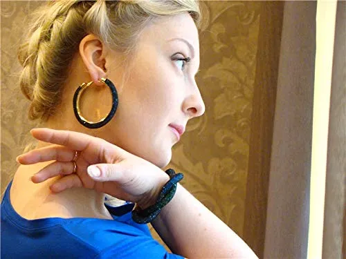 Yellow Chimes Exclusive CrystalFilled Stylish Fashion Hoops Earrings for Women and Girls Yellow Chimes Earrings
