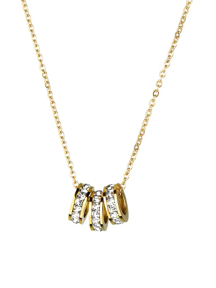 Yellow Chimes Gold Chain Pendant for Women Crystal Rings GoldPlated Stainless Steel Chain Pendant Necklace for Women and Girls Yellow Chimes Earrings Yellow Chimes Gold Chain Pendant for Women Crystal Rings GoldPlated Stainless Steel Chain Pendant Necklace for Women and Girls Yellow Chimes Earrings