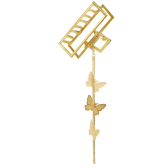Yellow Chimes Hair Clip for Women Gold Toned Cluthers Long Hair Claw Clip with Hanging Butterfly Charm Hair Clutch for Women and Girls Yellow Chimes Bracelets Yellow Chimes Hair Clip for Women Gold Toned Cluthers Long Hair Claw Clip with Hanging Butterfly Charm Hair Clutch for Women and Girls Yellow Chimes Bracelets
