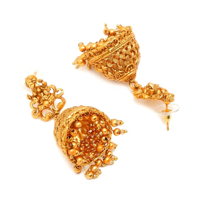 Yellow Chimes Jewellery Set for Women and Girls Gold Plated Temple Jewellery Set Traditional Accessories Jewellery for Women Birthday Gift for girls and women Anniversary Gift for Wife Yellow Chimes Bracelets