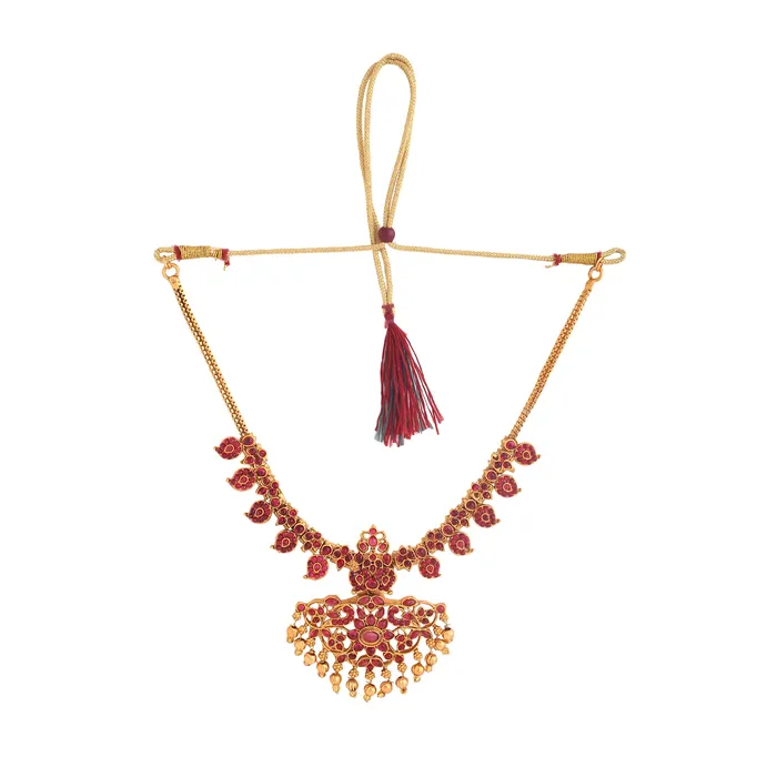 Yellow Chimes Jewellery Set for Women Girls Bridal Jewellery Set for Wedding Gold Plated Choker Necklace Set Kundan Choker Set Birthday Gift for girls women Anniversary Gift for Wife Yellow Chimes Necklaces