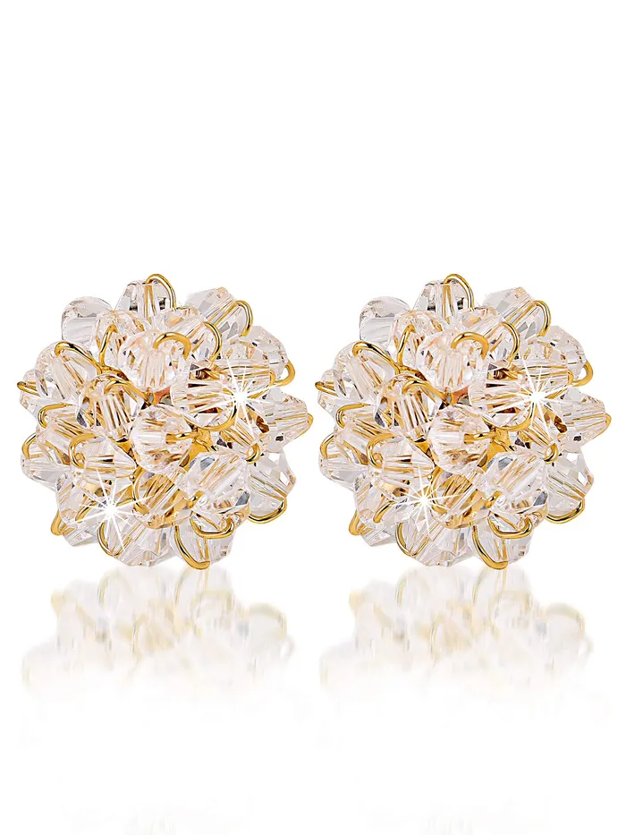 Yellow Chimes Latest Collection Sparkling Crystal Bunch Stud Earrings For Women and Girls Yellow Chimes Necklaces Yellow Chimes Latest Collection Sparkling Crystal Bunch Stud Earrings For Women and Girls Yellow Chimes Necklaces